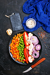 Image showing mushrooms with vegetables