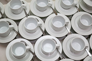 Image showing White Cups