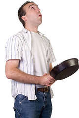 Image showing Flipping Pancakes