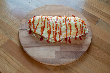 Image showing Italian Calzone at Tray