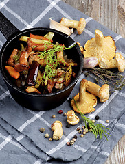 Image showing Roasted Chanterelles Ragout