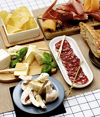 Image showing Cold Cuts and Delicious Snacks