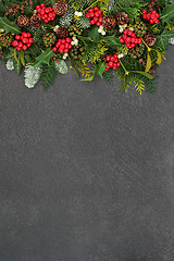 Image showing Winter and Christmas Background Border