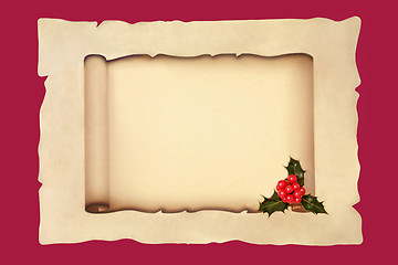 Image showing Old Scroll on Parchment