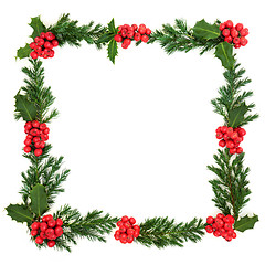 Image showing Holly and Juniper Wreath