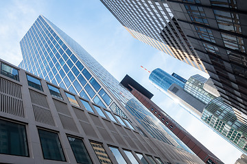 Image showing Frankfurt Germany with some skyscrapers