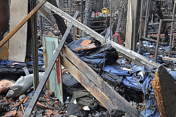 Image showing Burned Garment Factory