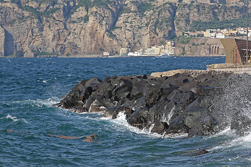 Image showing Volcanic Rocks Breakwater