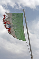 Image showing Damaged Flag