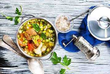 Image showing soup with vegetables