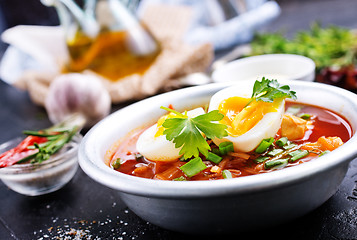 Image showing beet soup