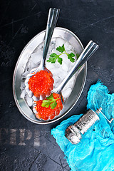 Image showing salmon caviar