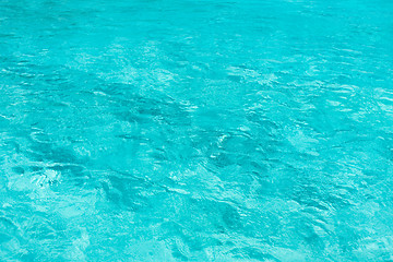 Image showing blue water in pool, sea or ocean