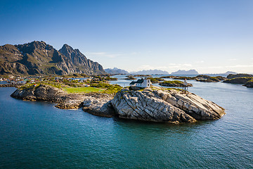 Image showing Lofoten is an archipelago in the county of Nordland, Norway.