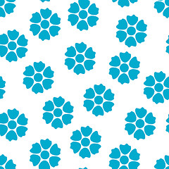 Image showing Vector seamless napkin background with flowers