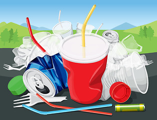 Image showing  Environment Pollution Illustration