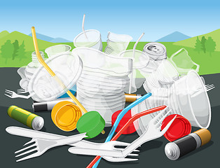 Image showing  Environment Pollution Illustration