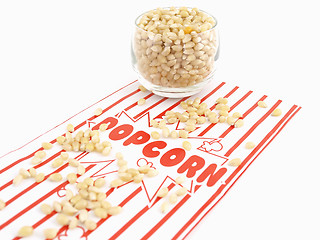 Image showing Popcorn and Kernels