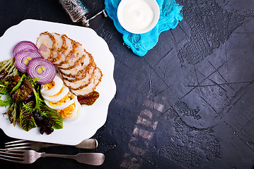 Image showing chicken fillet on plate