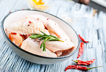 Image showing raw chicken wings