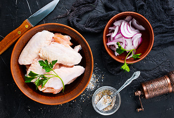 Image showing raw chicken wings