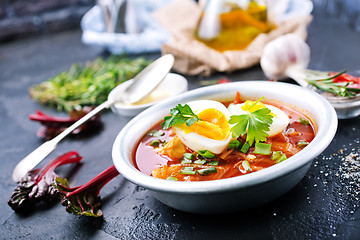 Image showing beet soup