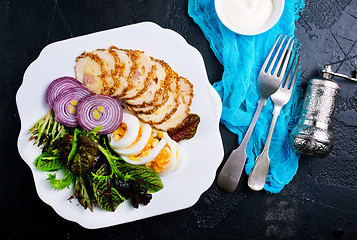 Image showing chicken fillet on plate