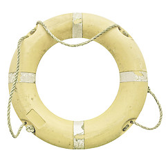 Image showing Vintage looking Lifebuoy