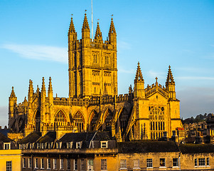 Image showing HDR Bath Abbey in Bath