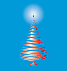 Image showing Stylized Christmas tree