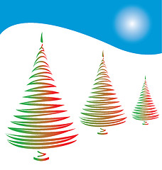 Image showing Stylized Christmas tree