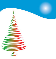 Image showing Stylized Christmas Tree