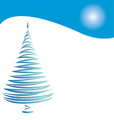 Image showing Stylized Christmas tree