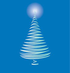 Image showing Stylized Christmas tree