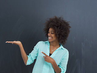 Image showing beautiful friendly African American woman