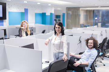 Image showing Call center operators