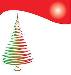 Image showing Stylized Christmas tree