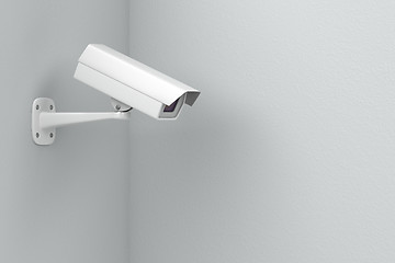 Image showing CCTV camera on wall