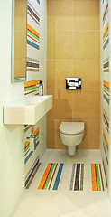 Image showing Colorful toilet