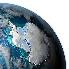 Image showing Antractic on planet Earth