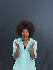 Image showing beautiful friendly African American woman