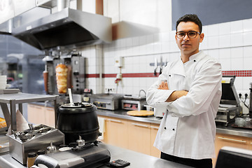 Image showing chef at kebab shop