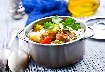 Image showing soup with vegetables