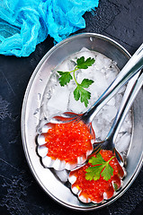 Image showing salmon caviar