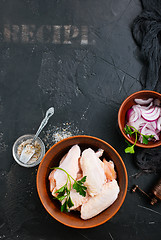 Image showing raw chicken wings