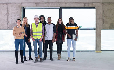 Image showing portrait of young multiethnic business people