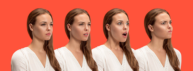 Image showing Annoyed young woman feeling frustrated with something. Human facial expressions, emotions and feelings.