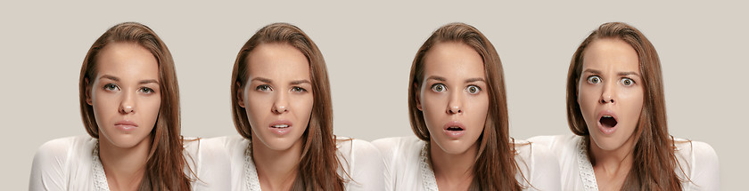 Image showing Annoyed young woman feeling frustrated with something. Human facial expressions, emotions and feelings.