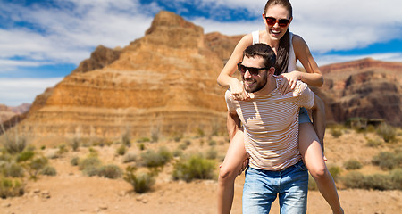 Image showing happy couple having fun in summer