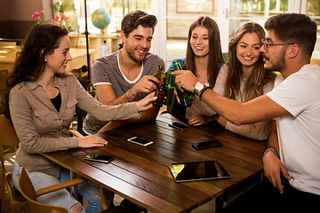 Image showing A toast to friendship 